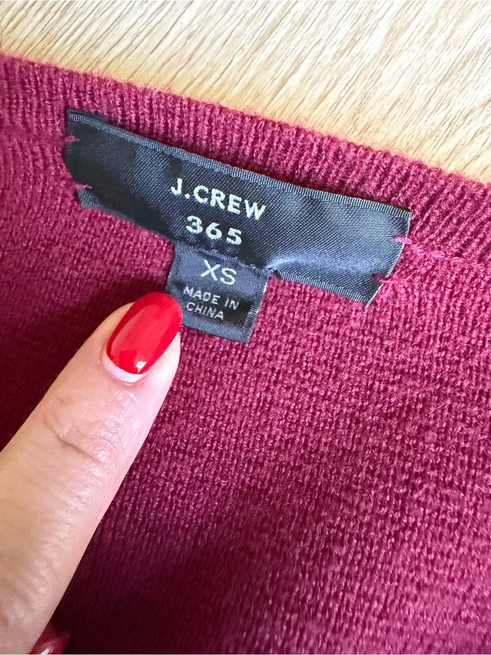 J. Crew Open-Front Longline Women's Sweater Cardigan - Deep Red